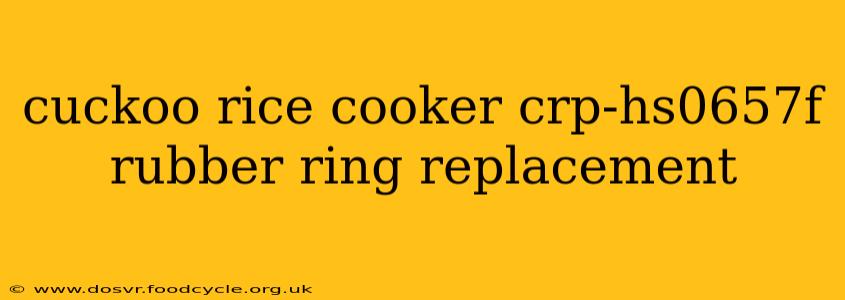 cuckoo rice cooker crp-hs0657f rubber ring replacement