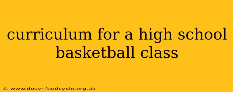 curriculum for a high school basketball class
