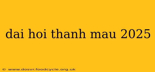 dai hoi thanh mau 2025