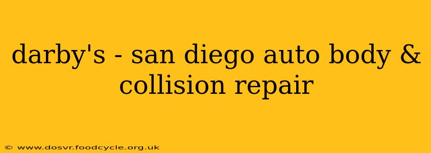darby's - san diego auto body & collision repair