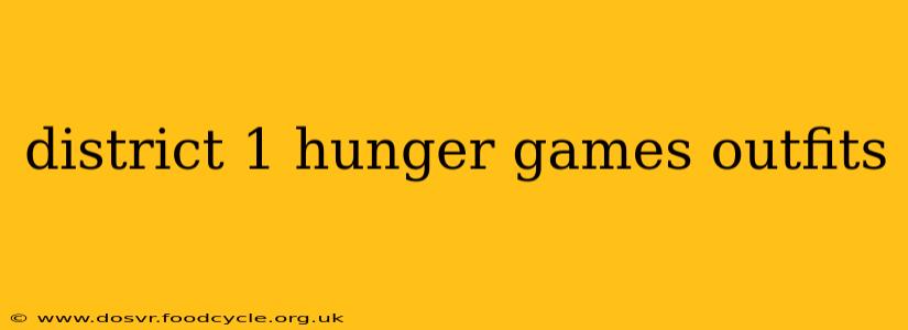 district 1 hunger games outfits