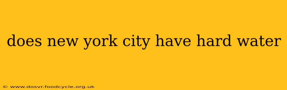 does new york city have hard water