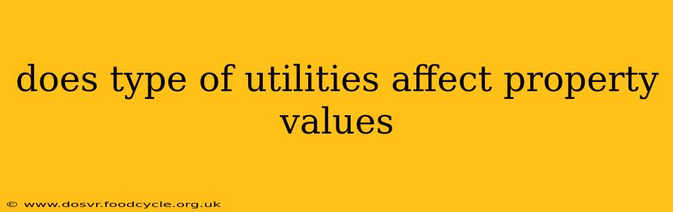 does type of utilities affect property values