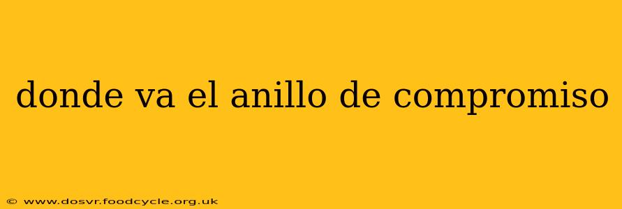 donde va el anillo de compromiso