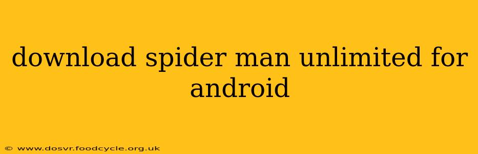 download spider man unlimited for android