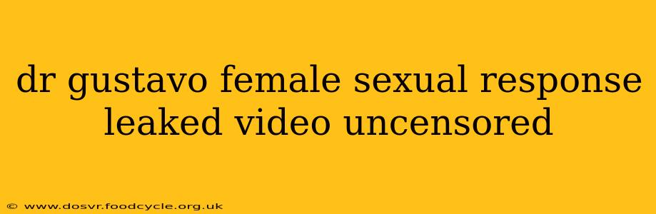 dr gustavo female sexual response leaked video uncensored