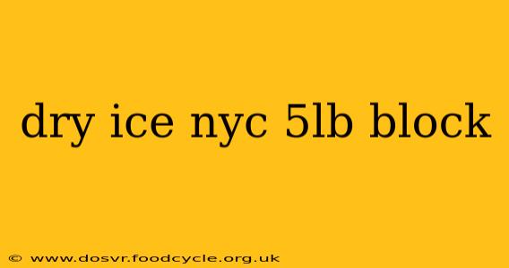 dry ice nyc 5lb block