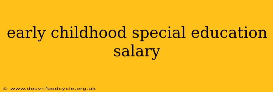 early childhood special education salary