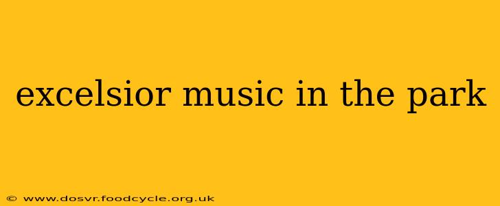 excelsior music in the park