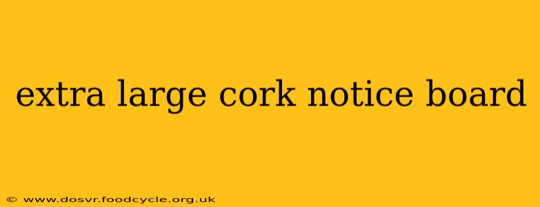 extra large cork notice board