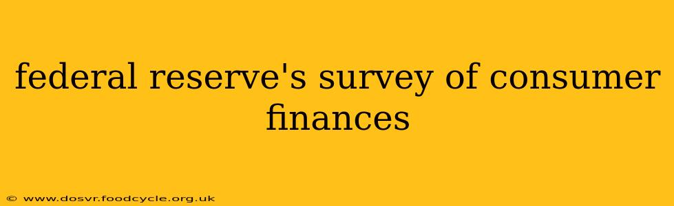 federal reserve's survey of consumer finances