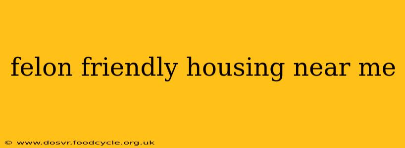 felon friendly housing near me