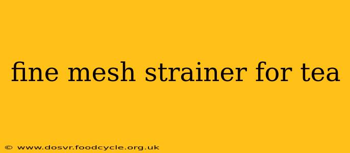 fine mesh strainer for tea