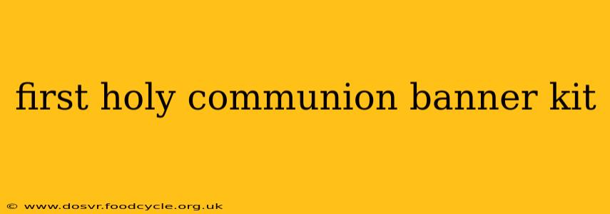 first holy communion banner kit