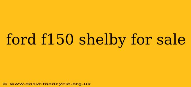 ford f150 shelby for sale