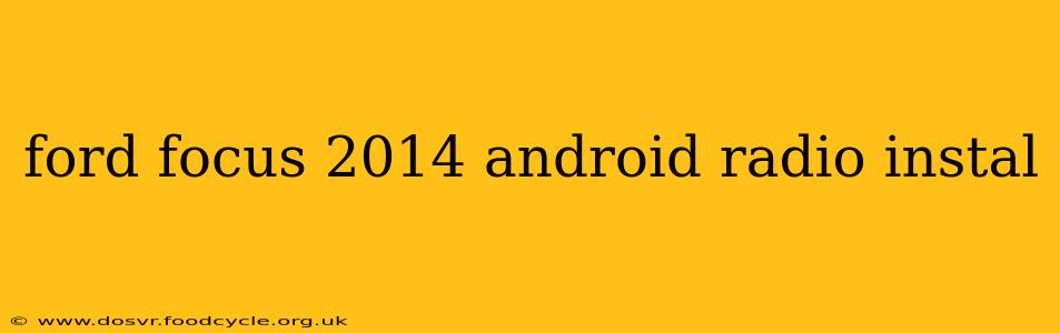 ford focus 2014 android radio instal