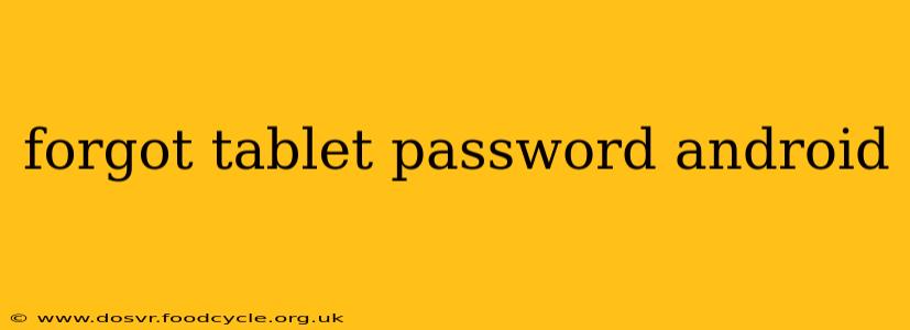 forgot tablet password android