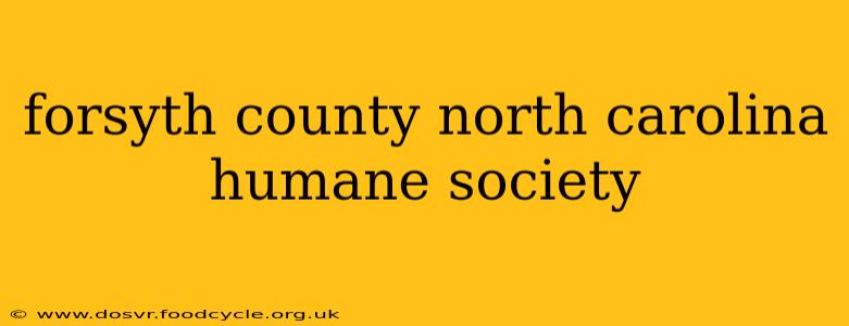 forsyth county north carolina humane society