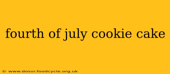 fourth of july cookie cake