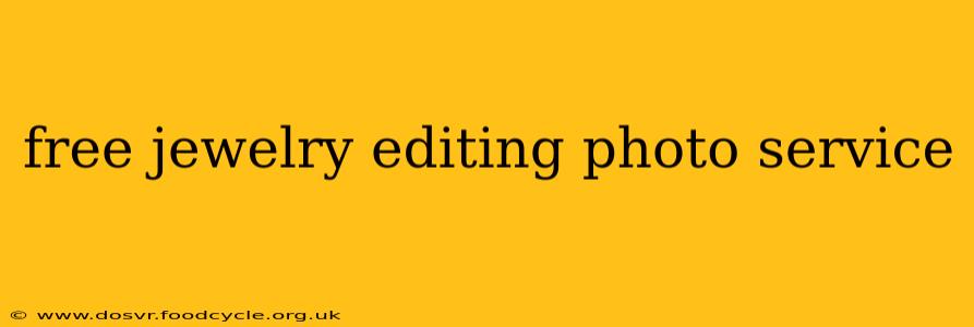 free jewelry editing photo service