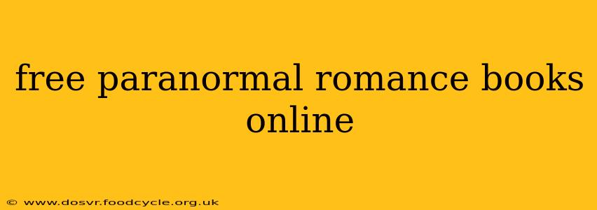 free paranormal romance books online