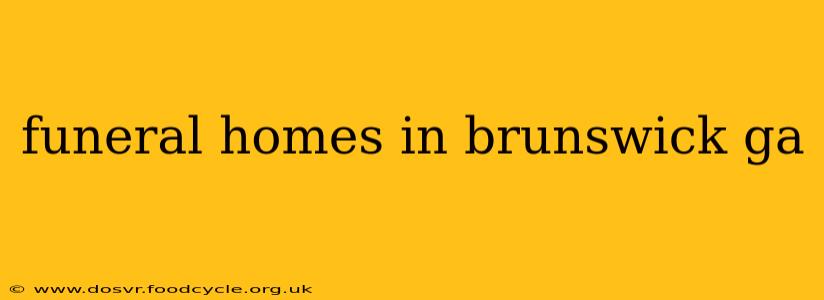 funeral homes in brunswick ga