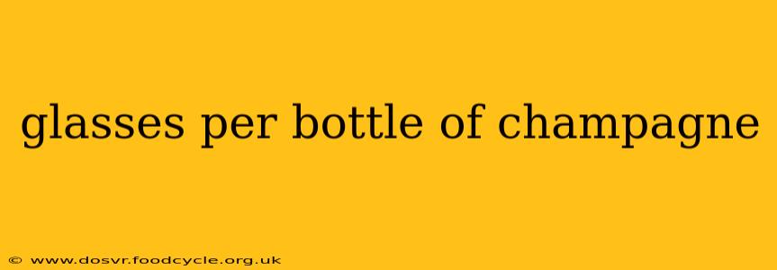 glasses per bottle of champagne