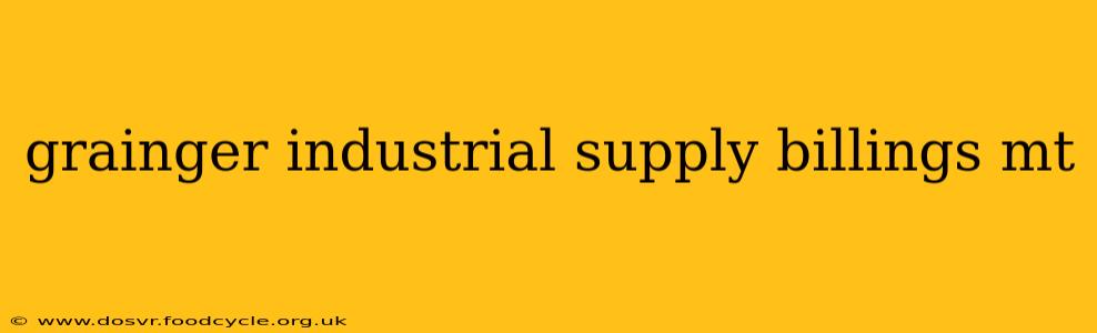 grainger industrial supply billings mt
