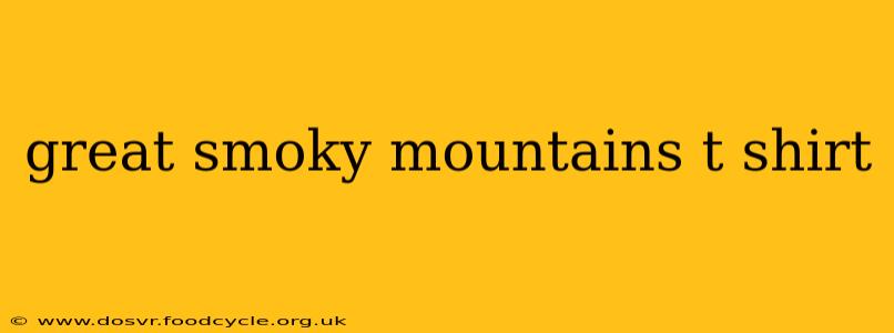 great smoky mountains t shirt