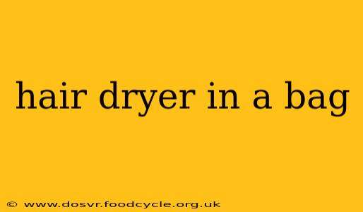hair dryer in a bag