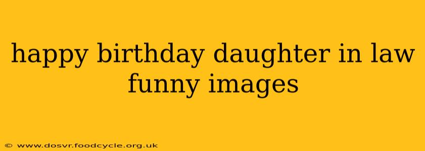 happy birthday daughter in law funny images