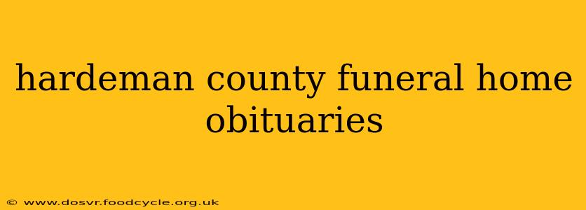 hardeman county funeral home obituaries