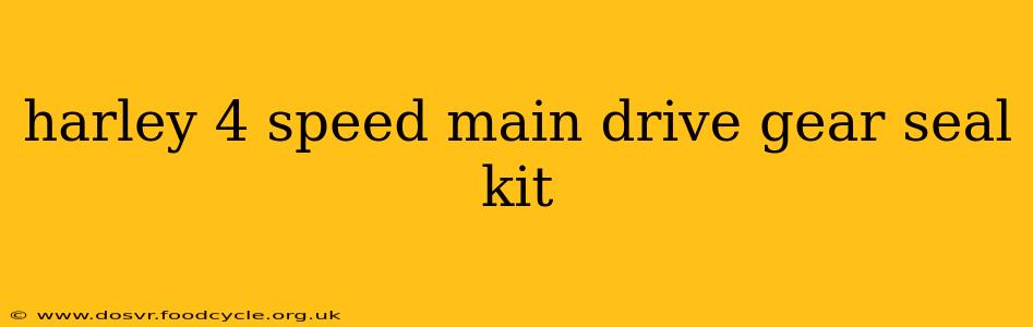 harley 4 speed main drive gear seal kit