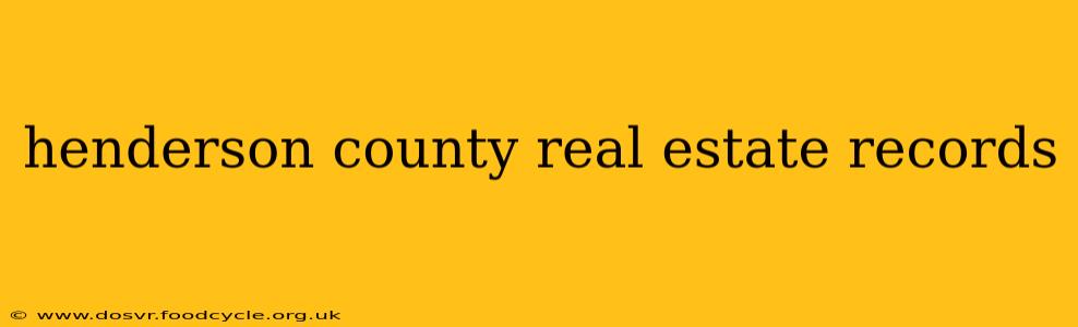 henderson county real estate records