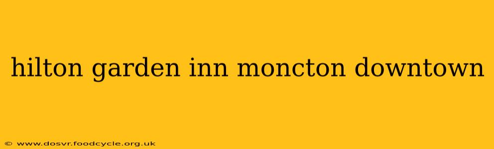 hilton garden inn moncton downtown