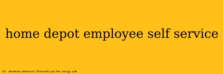 home depot employee self service