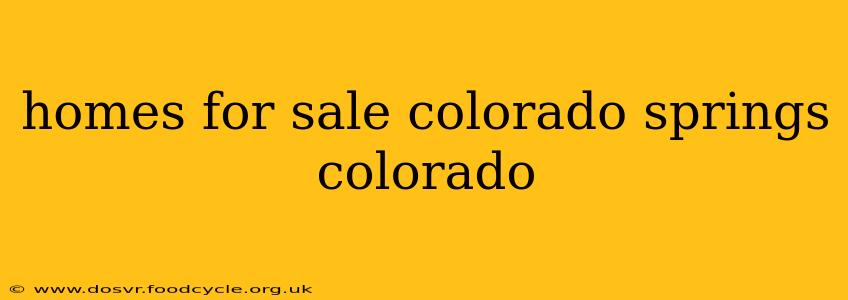homes for sale colorado springs colorado