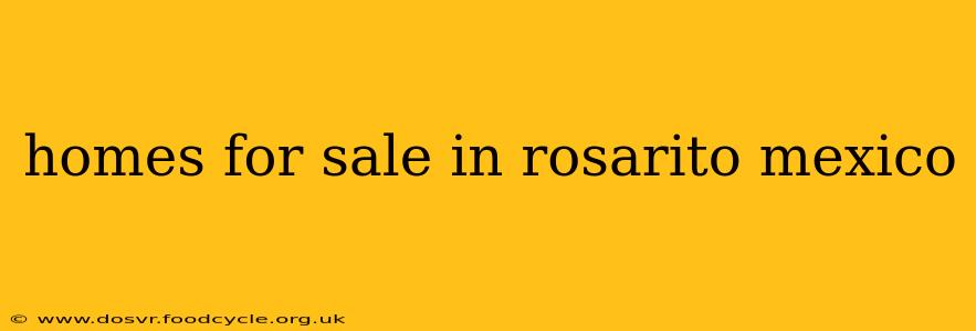 homes for sale in rosarito mexico