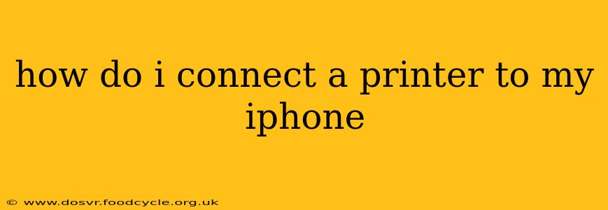 how do i connect a printer to my iphone