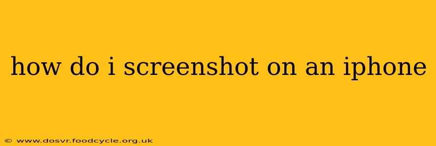 how do i screenshot on an iphone