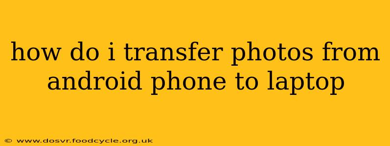 how do i transfer photos from android phone to laptop