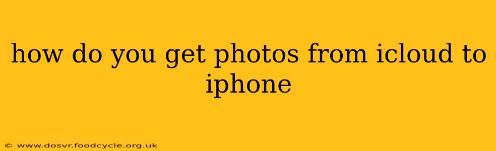 how do you get photos from icloud to iphone
