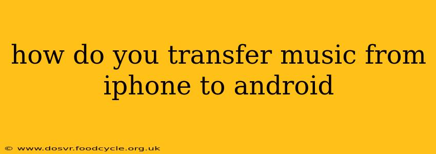 how do you transfer music from iphone to android