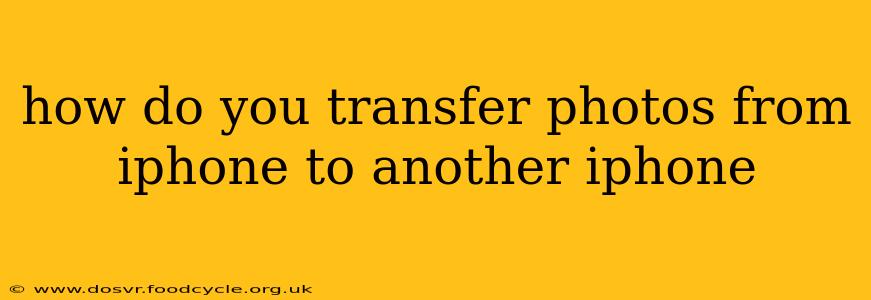 how do you transfer photos from iphone to another iphone