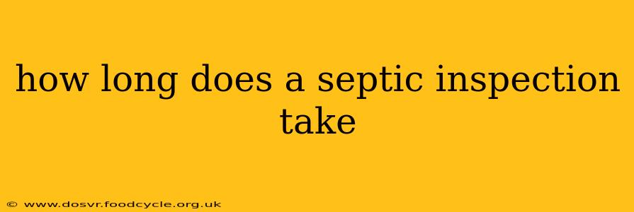 how long does a septic inspection take