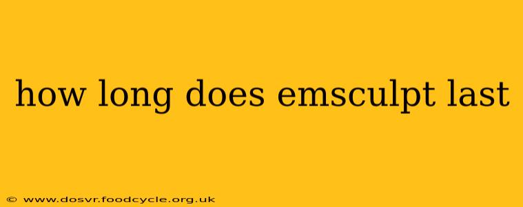 how long does emsculpt last