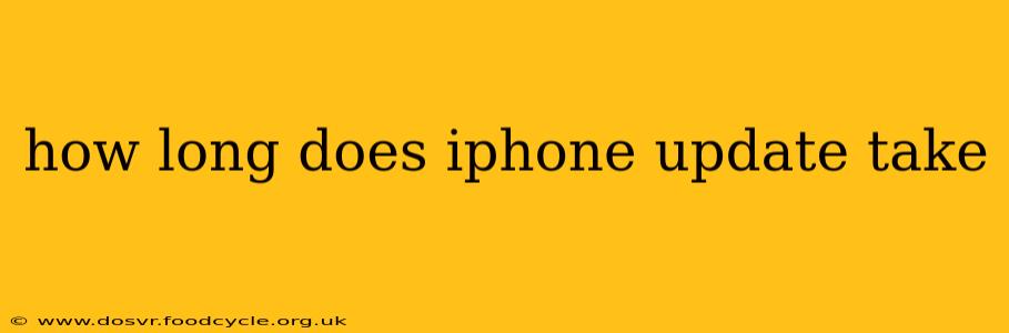 how long does iphone update take
