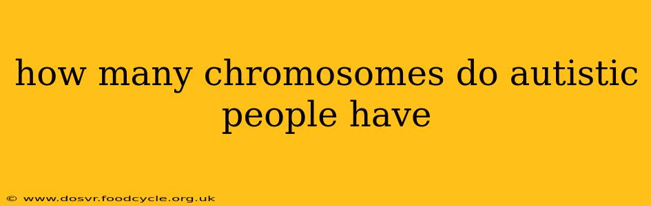 how many chromosomes do autistic people have