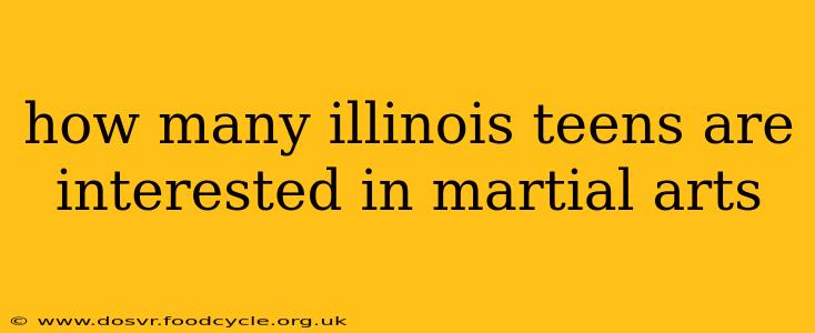 how many illinois teens are interested in martial arts