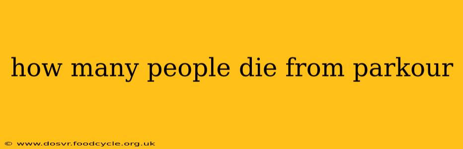 how many people die from parkour